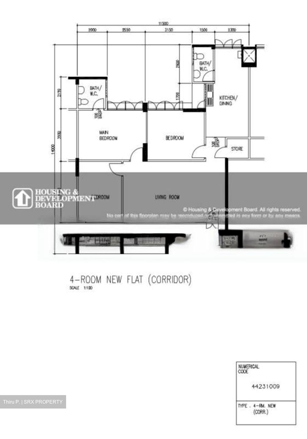 Blk 231 Yishun Street 21 (Yishun), HDB 4 Rooms #438643731